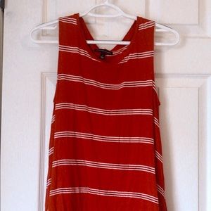 Red & white striped swing top